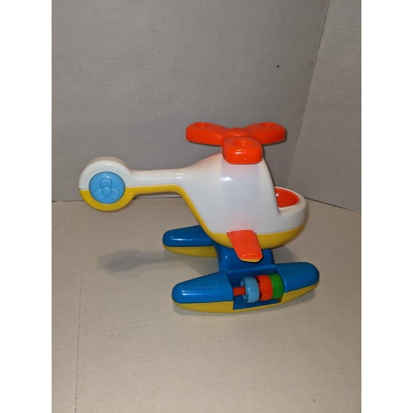 Vintage 1987 Playskool Weebles Helicopter Sea Plane 2 Seater 1 Weeble Baby Toy - Picture 5 of 8